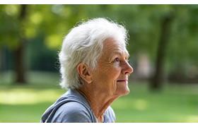 Person stretching or doing light exercise