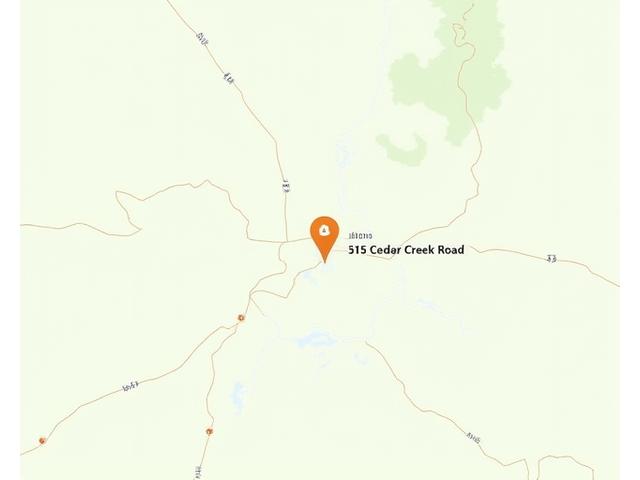 Map showing CelestaraVistrion Bloom office at 315 Cedar Creek Road, Austin, TX