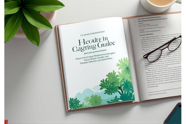 Open book with 'Austin Healthy Aging Guide' title on a desk
