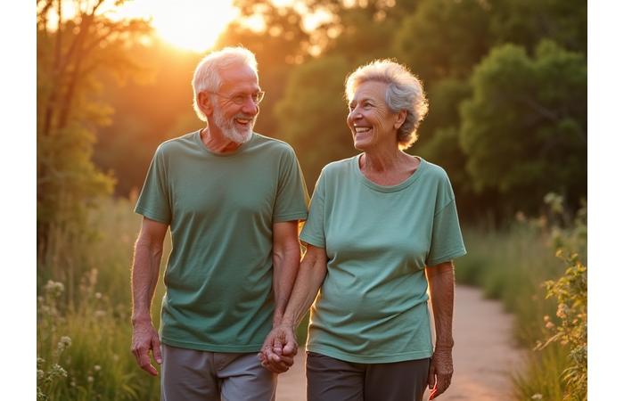 Smiling diverse senior couple enjoying an active outdoor lifestyle in Austin