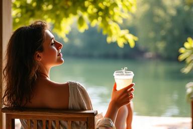 Person practicing mindfulness outdoors on a sunny Austin day