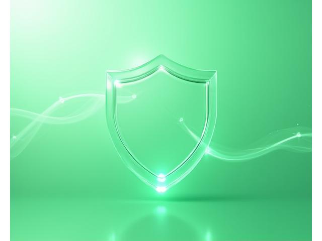 Abstract depiction of data security and trust, with a subtle shield icon and flowing lines representing connected data, primary green color palette