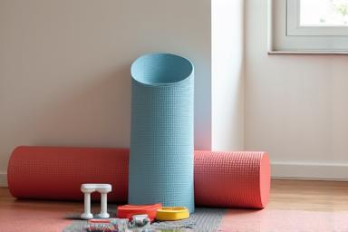 Compact, multi-functional home fitness equipment suitable for small spaces